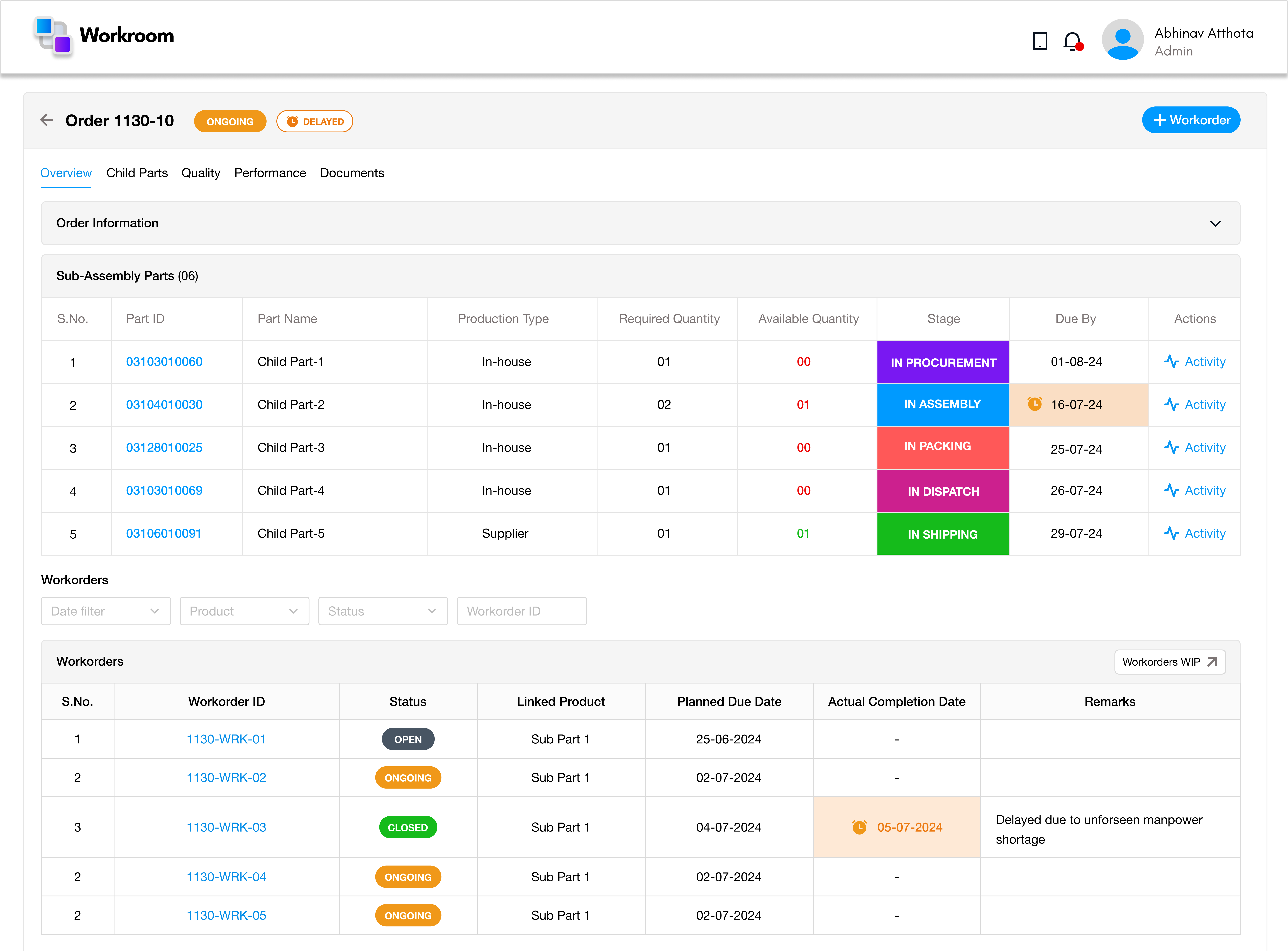 Workflow Engine Dashboard